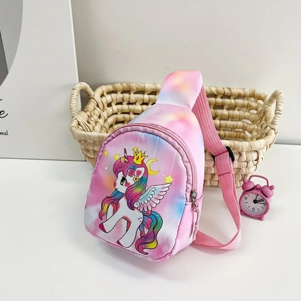 Kids Small Pink Unicorn Bag Purse - Picture 7 of 8